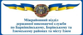 Міжрайонний відділ державної виконавчої служби по Барвінківському, Борівському та Ізюмському районах та місту Ізюм